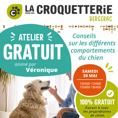 Bergerac - Atelier Comportement canin le samedi 30 mai